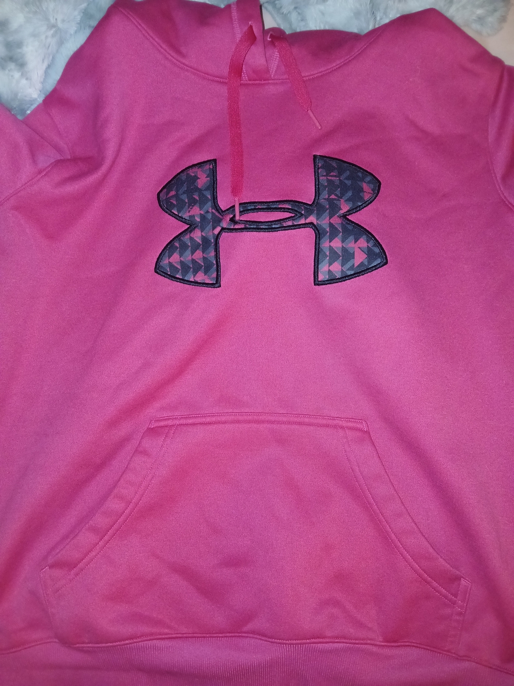 Under Armour Girls' Pink Hoodie with Logo
